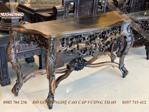 bàn bán nguyệt gỗ mun hoa (1873)
