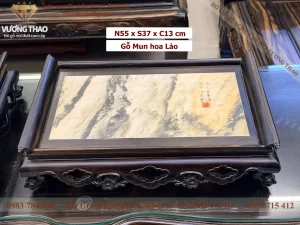 khay trà gỗ mun hoa (2112)
