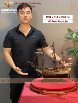 mô hình thuyền buồm gỗ (1401)
