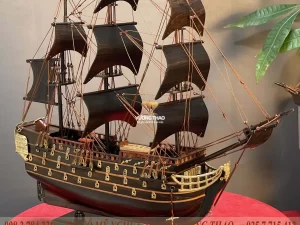 mô hình thuyền buồm gỗ (1404)