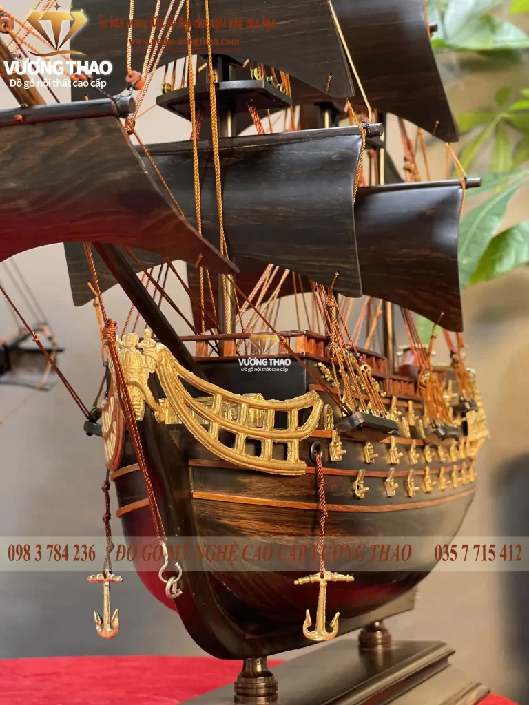 mô hình thuyền buồm gỗ (1405)