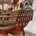 mô hình thuyền buồm gỗ trắc (1254)