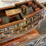 mô hình thuyền buồm gỗ trắc (1255)