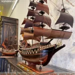 mô hình thuyền buồm gỗ trắc (1256)