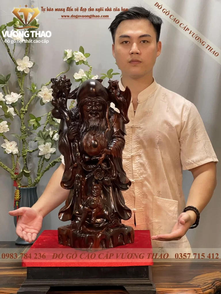 tượng gỗ ông thọ (372)