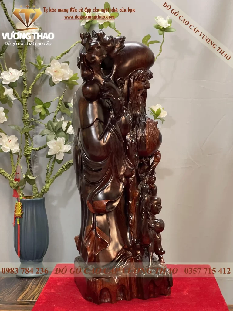 tượng gỗ ông thọ (375)