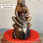 tượng khỉ gỗ mun hoa (1797)
