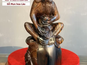 tượng khỉ gỗ mun hoa (1797)