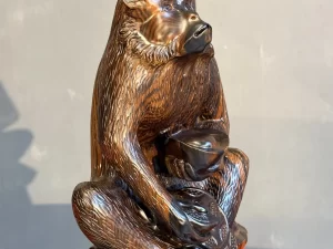 tượng khỉ gỗ mun hoa (1798)