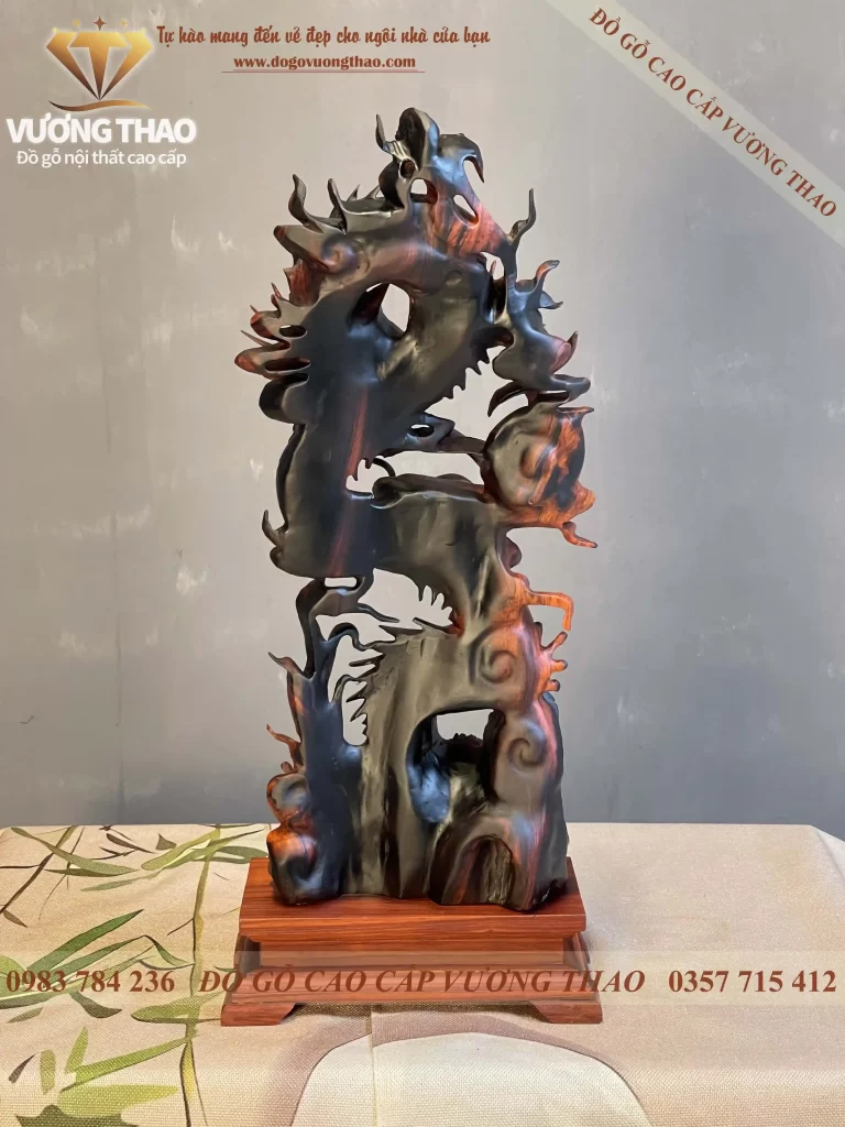 tượng rồng gỗ trắc (1590)