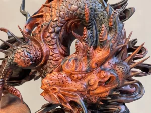 tượng rồng gỗ trắc (1591)