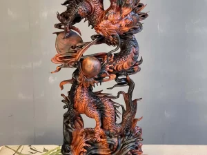 tượng rồng gỗ trắc (1593)