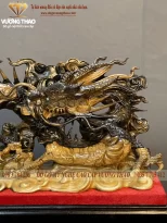 tượng rồng phong thủy gỗ mun hoa (1182)