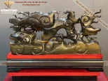 tượng rồng phong thủy gỗ mun hoa (1183)