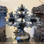 Bình hoa hồng gỗ Mun hoa (970)