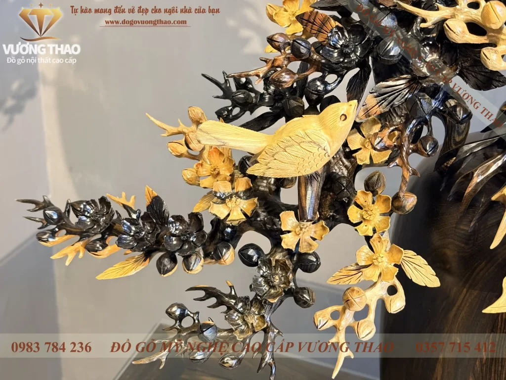 bình mai gỗ mun hoa (1842)