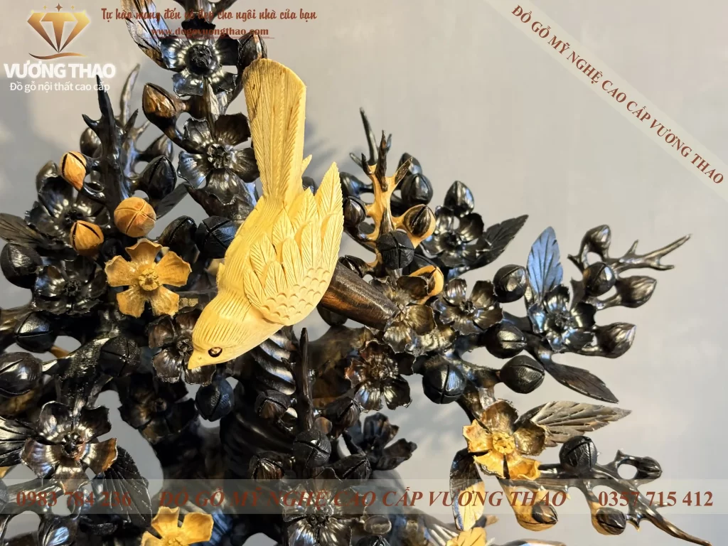 bình mai gỗ mun hoa (1843)