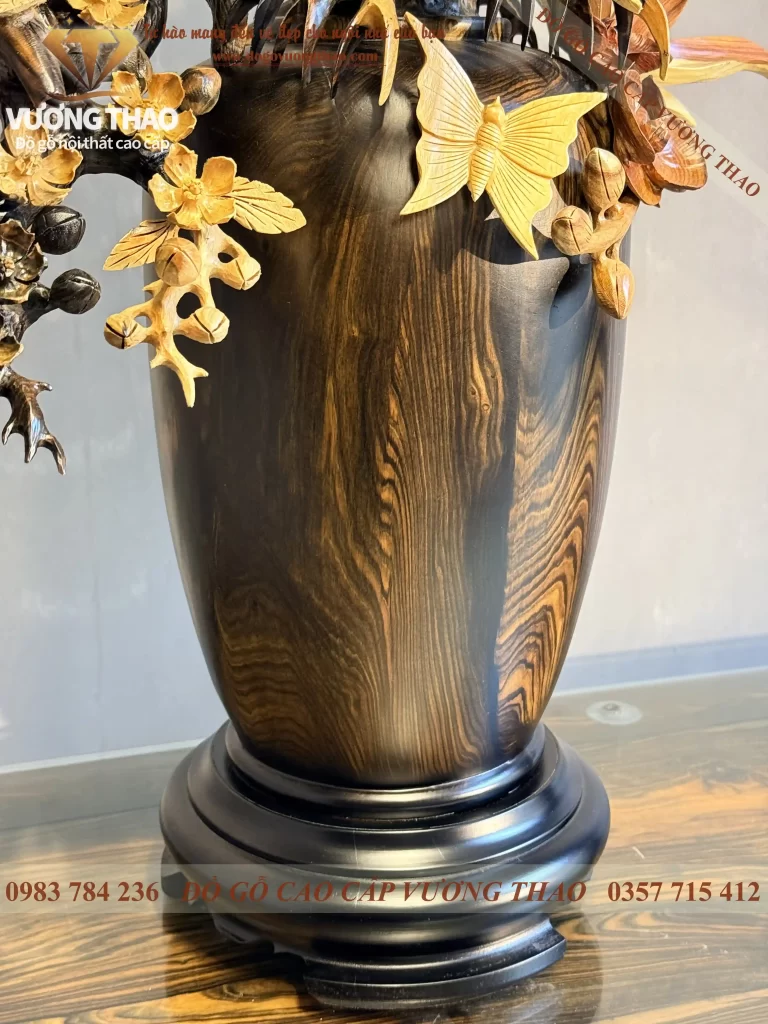 bình mai gỗ mun hoa (1844)