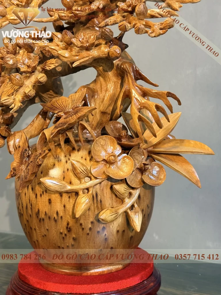 bình mai gỗ nu ngọc am (1905)