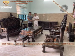 Bàn giao Nghê Bảo Đỉnh và kệ Tivi về Thanh Trì (895)