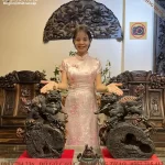 Nghê Xông Trầm gỗ Trắc đỏ đen (877)