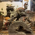 Nghê Xông Trầm gỗ Trắc đỏ đen (878)