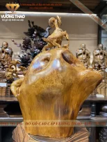 tượng Tam Dương Khai Thái gỗ Hương Nu (964)