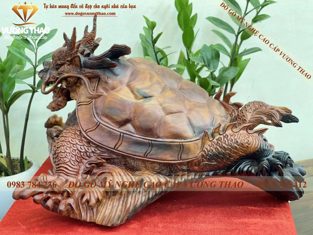 Tượng Long Quy gỗ Cẩm Lai (742)