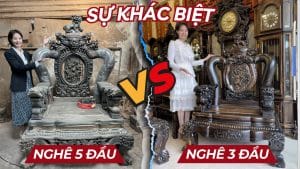 phân biệt nghê 3 đầu và nghê 5 đầu