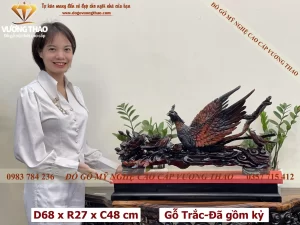 tượng gỗ phượng hoàng (743)