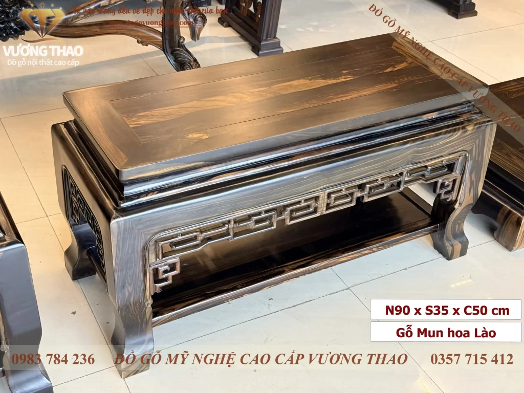 đôn kê tượng gỗ mun hoa (1888)
