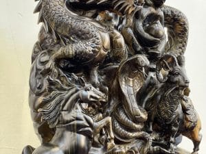 tượng 12 con giáp bằng gỗ 5