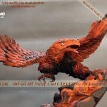 tượng đại bàng gỗ trắc 16