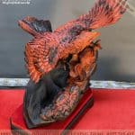 tượng đại bàng gỗ trắc 18