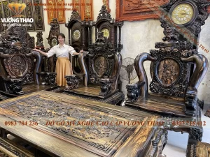 bàn ghế nghê 5 đầu (135)