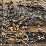 tranh bách điểu triều phụng gỗ mun hoa (155)