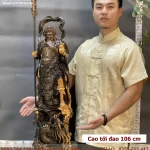 tượng quan vũ bằng gỗ cao cấp (198)