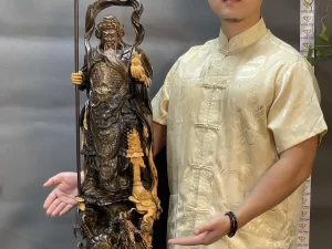 tượng quan vũ bằng gỗ cao cấp (198)