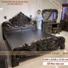 combo nội thất phòng ngủ gỗ mun (355)