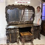 combo nội thất phòng ngủ gỗ mun (357)