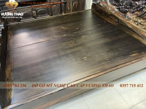 combo nội thất phòng ngủ gỗ mun (358)