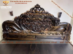 combo nội thất phòng ngủ gỗ mun (359)