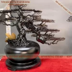 bình tùng gỗ mun hoa (409)