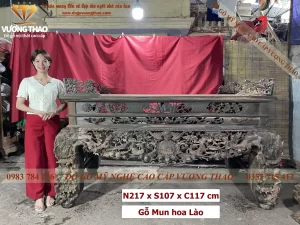 sập thờ gỗ mun (852)