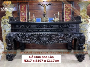 sập thờ gỗ mun (855)