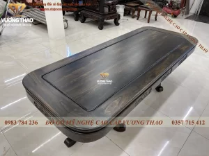 bàn ghế ăn tân cổ điển gỗ mun hoa (1125)