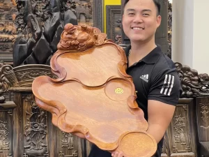 khay trà gỗ hương (1654)