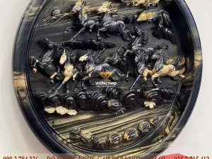 đĩa gỗ phong thủy (1285)