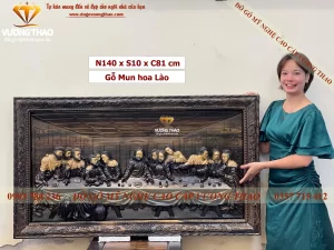 tranh bữa tiệc ly bằng gỗ (1320)