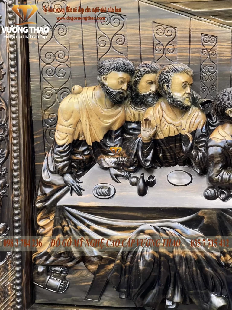 tranh bữa tiệc ly bằng gỗ (1321)